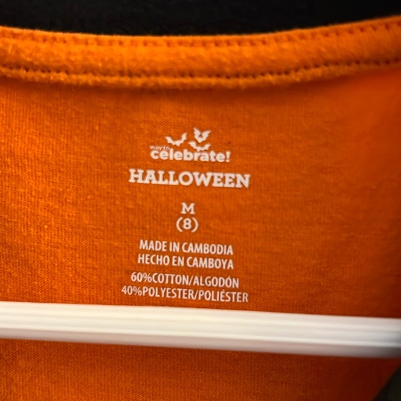 ⭐️3/$15 (8) Halloween Boo Crew Ghost Black & Orange UNISEX boy or girl Tee - Picture 5 of 6